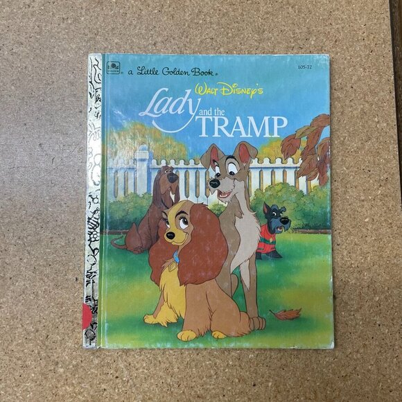 Vintage 1991 Disney's Lady and The Tramp Little Golden Book Hardcover - Picture 1 of 4